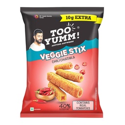 [0100015826] TOO YUMM VEGGIE STIX CHILLI CHATAKA 50GM