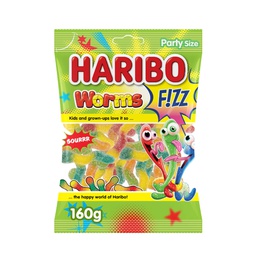 [0100009409] HARIBO FIZZ WORM 160GM